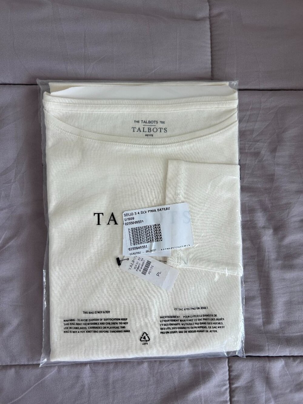 Talbots Cream Top